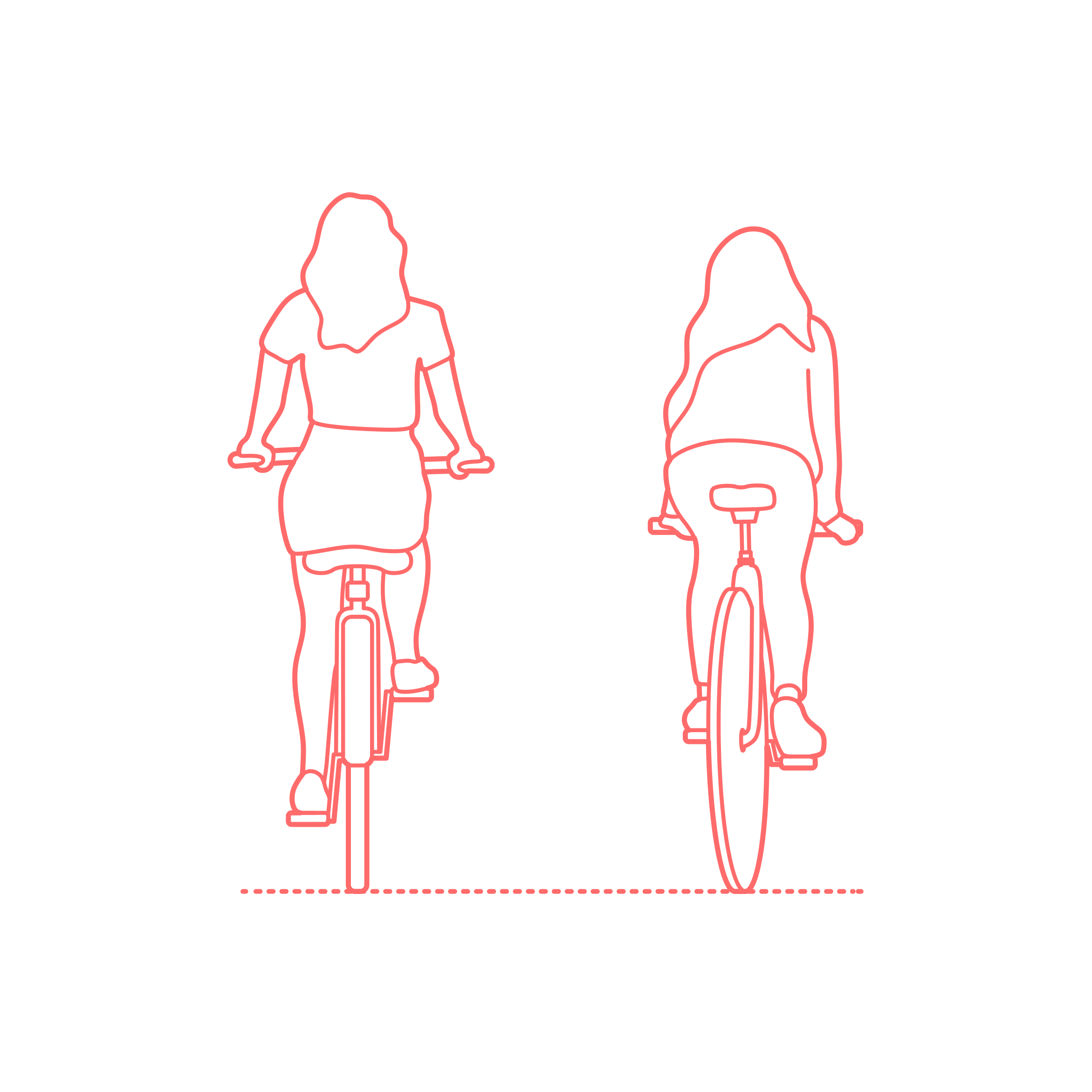 Humans Cycling Women Casual Back Stencil Svg Vector Free Vectors